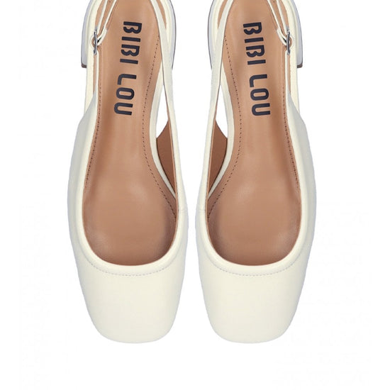 Young Ideas/Henmores - Tesa Slingback Flats - White - 4