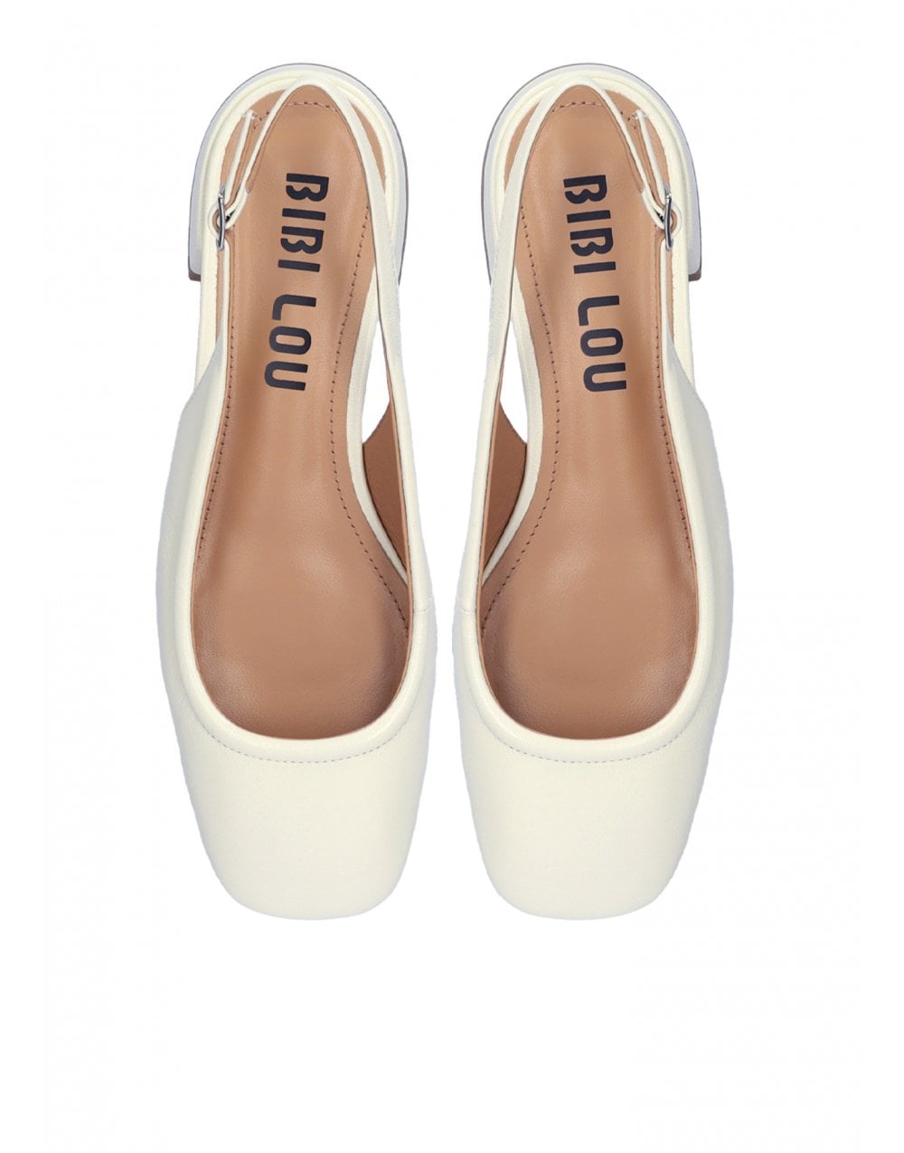 Young Ideas/Henmores - Tesa Slingback Flats - White - 4