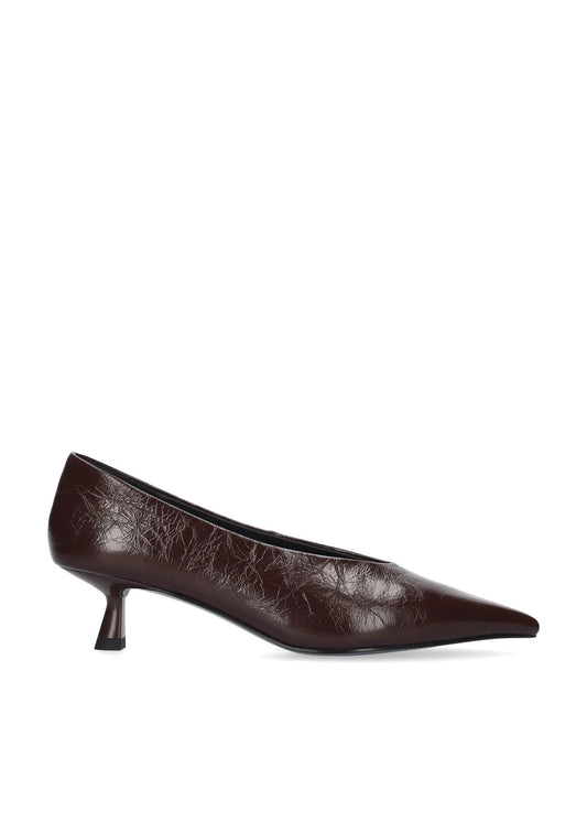 Young Ideas & Henmores -Tiare 40 Textured Slingbacks -Burgundy -4