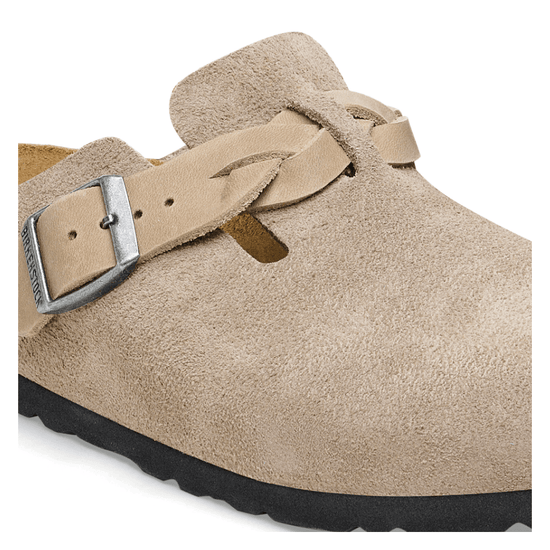 Young Ideas/Henmores - Boston Suede Sandal with Braid - Mink - 4.5
