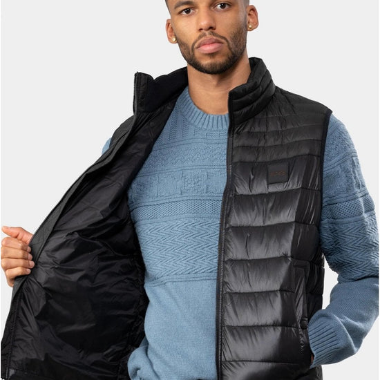Young Ideas/Henmores - Odeno 1 Puffer Gilet - 001 Black - 48
