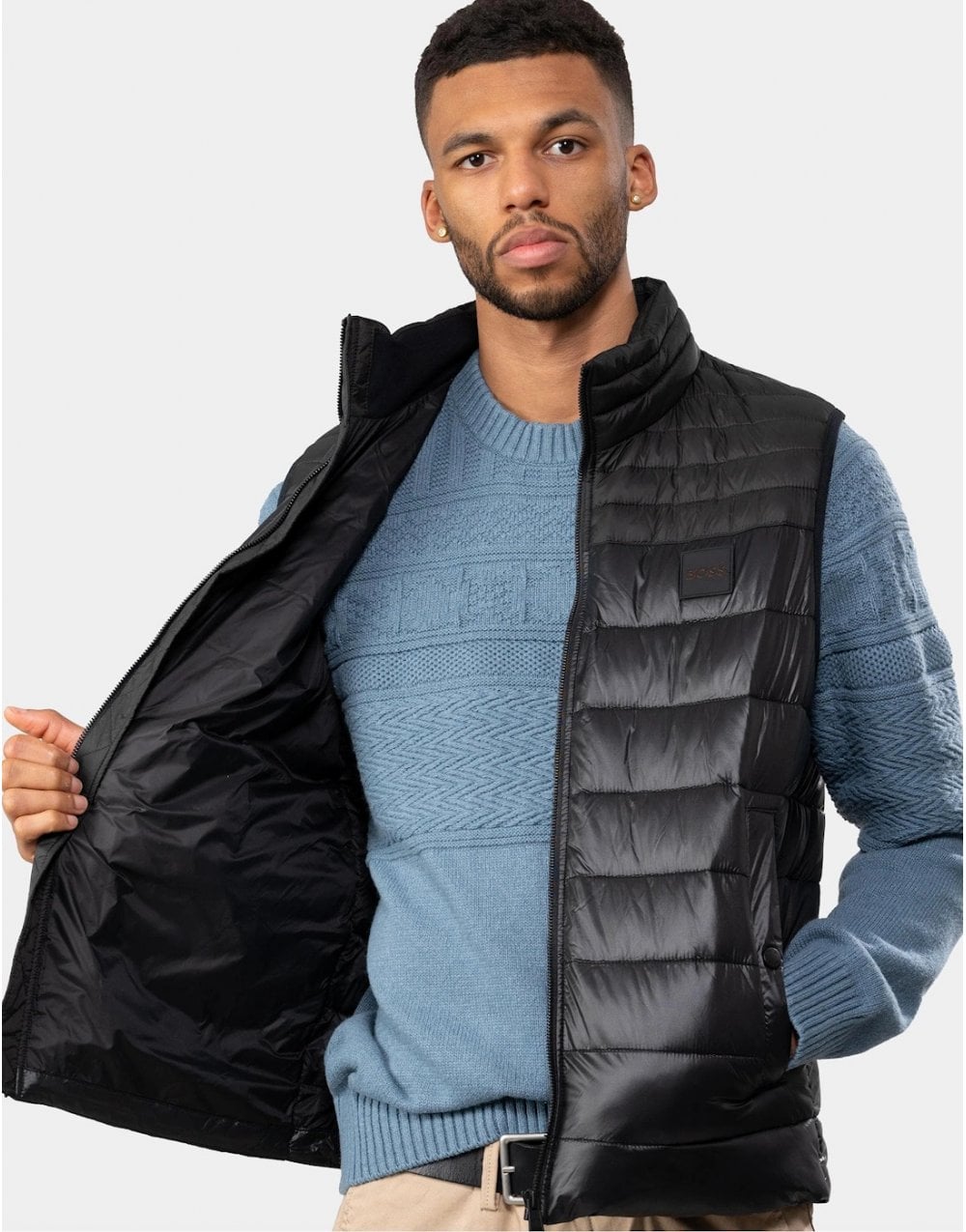 Young Ideas/Henmores - Odeno 1 Puffer Gilet - 001 Black - 48