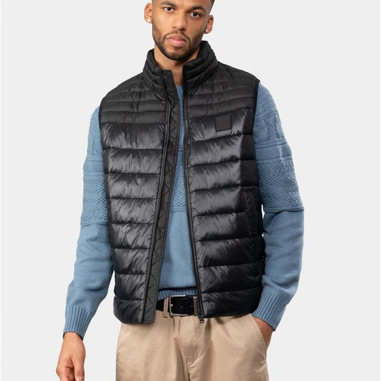 Young Ideas/Henmores - Odeno 1 Puffer Gilet - 001 Black - 48