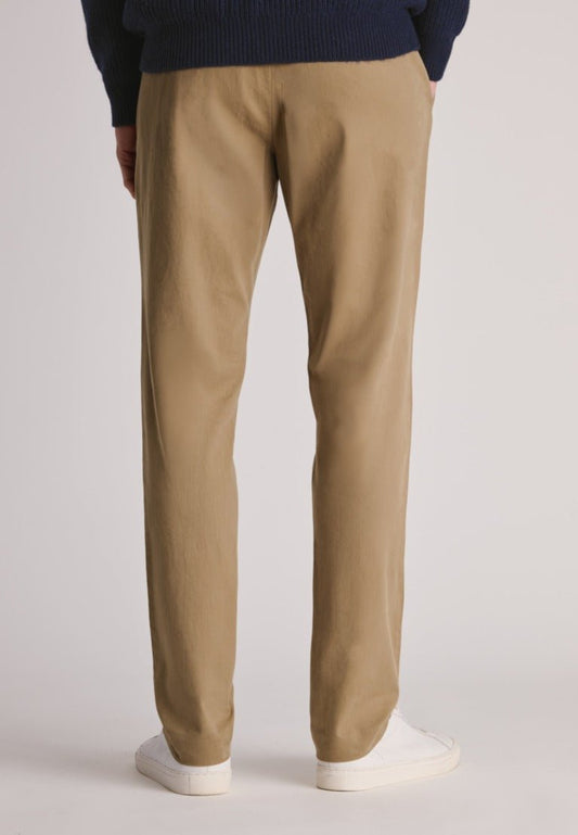 Young Ideas & Henmores -Bolt Regular Fit Twill Trousers -Taupe -32x31