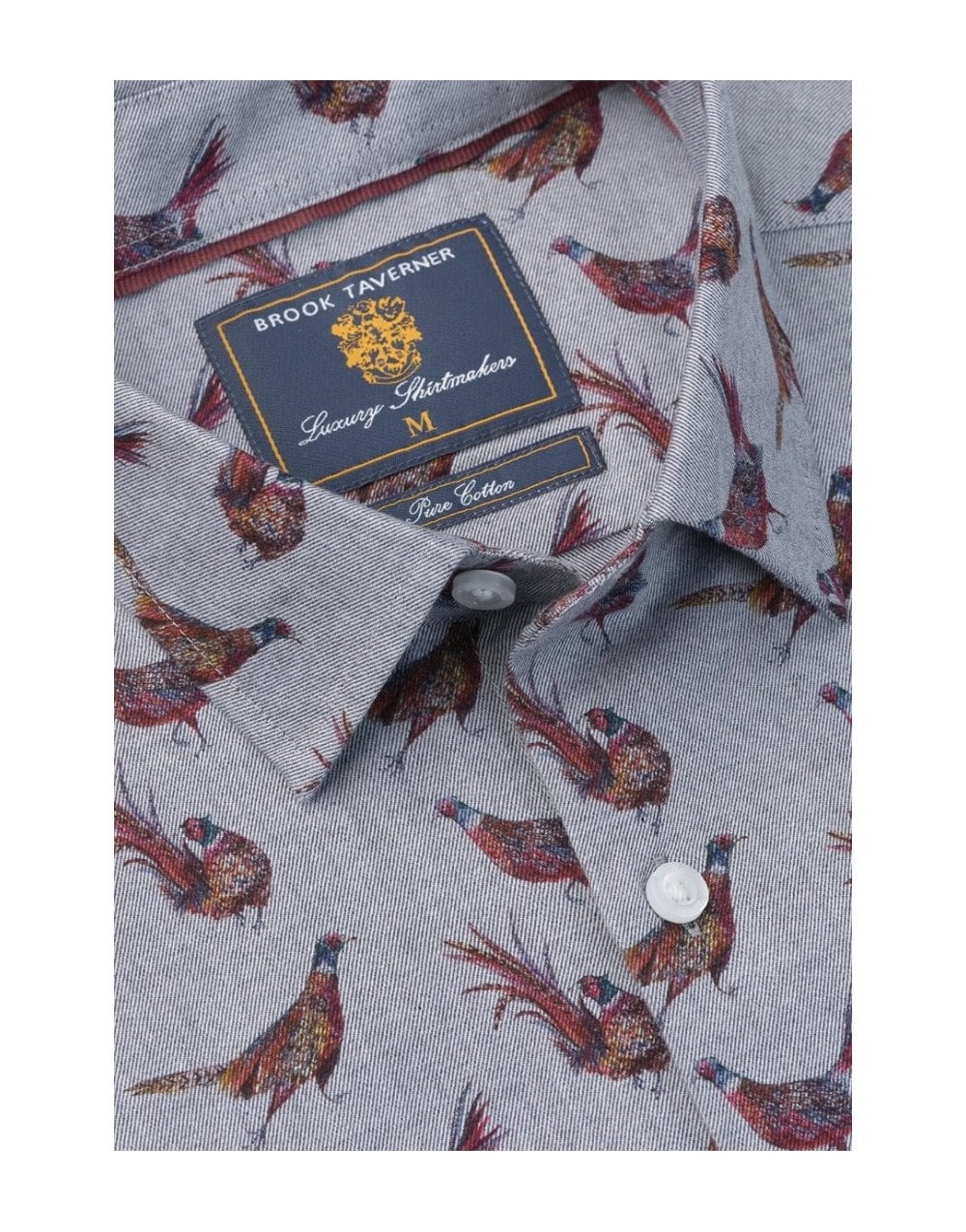 Young Ideas/Henmores - Country Print Shirt - Ecru Acorn Print - S