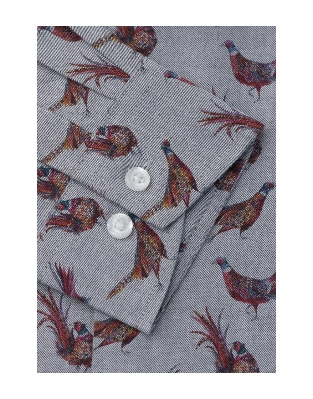 Young Ideas/Henmores - Country Print Shirt - Ecru Acorn Print - S