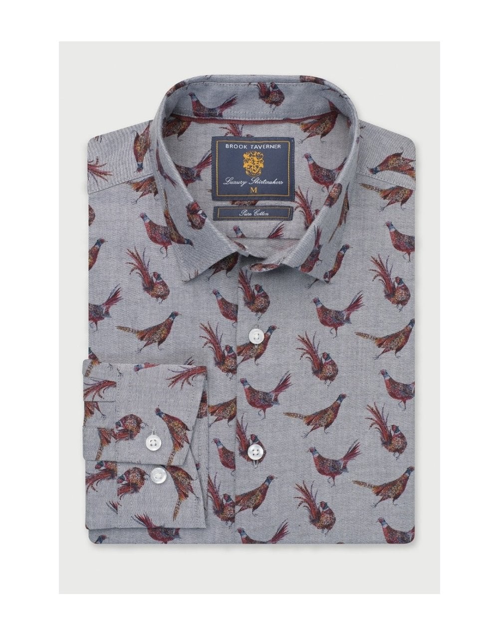 Young Ideas/Henmores - Country Print Shirt - Ecru Acorn Print - S