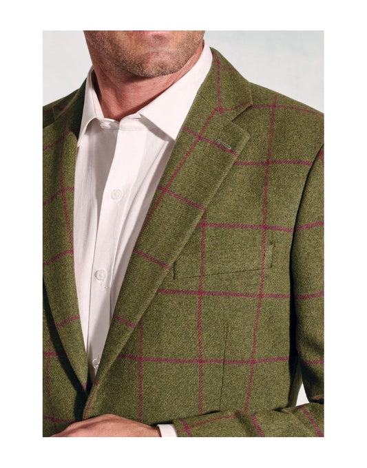 Young Ideas/Henmores - Edlingham Classic Fit Jacket - Moss Check - 42