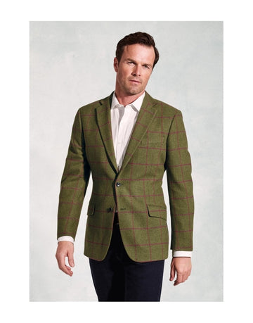 Young Ideas/Henmores - Edlingham Classic Fit Jacket - Moss Check - 42