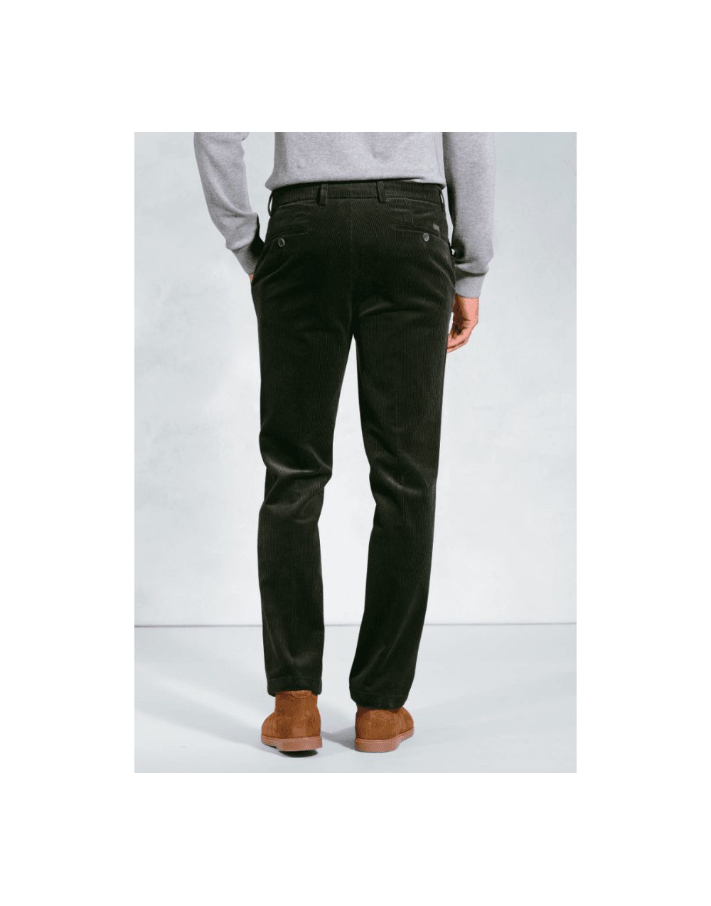 Young Ideas/Henmores - Ellroy Cord Trousers - Deep Green - 30S