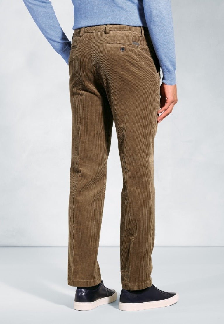 Young Ideas & Henmores -Ellroy Regular Fit Cord Trousers -Camel -36x29