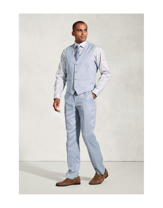 Young Ideas/Henmores - Hardy Lined Waistcoat - Light Blue - 42