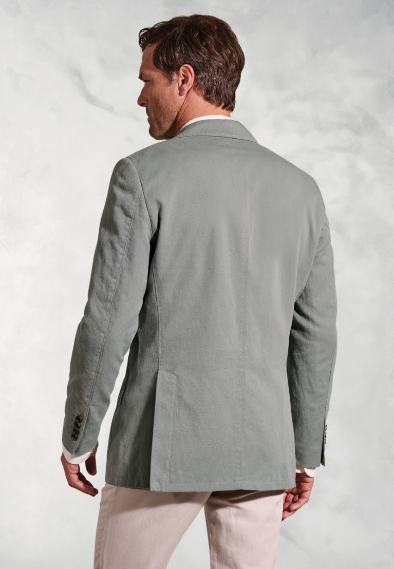 Young Ideas & Henmores - Hemsworth Cotton Blazer - Sage Green - 40