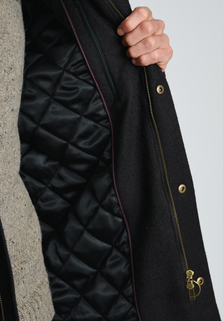 Young Ideas & Henmores -Holloway Melton Coat -Brown -M