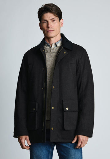 Young Ideas & Henmores -Holloway Melton Coat -Brown -M