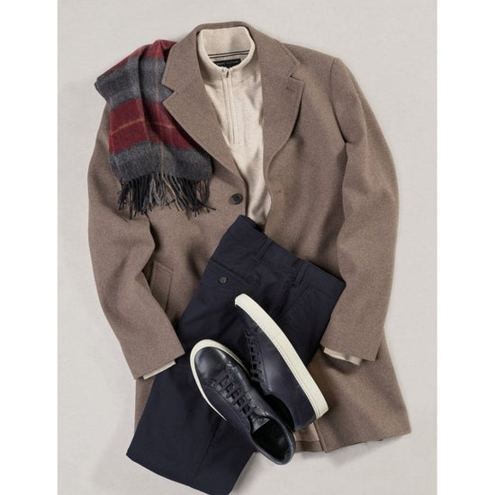 Young Ideas/Henmores - Hutchinson Wool Blend Overcoat - Camel - 40