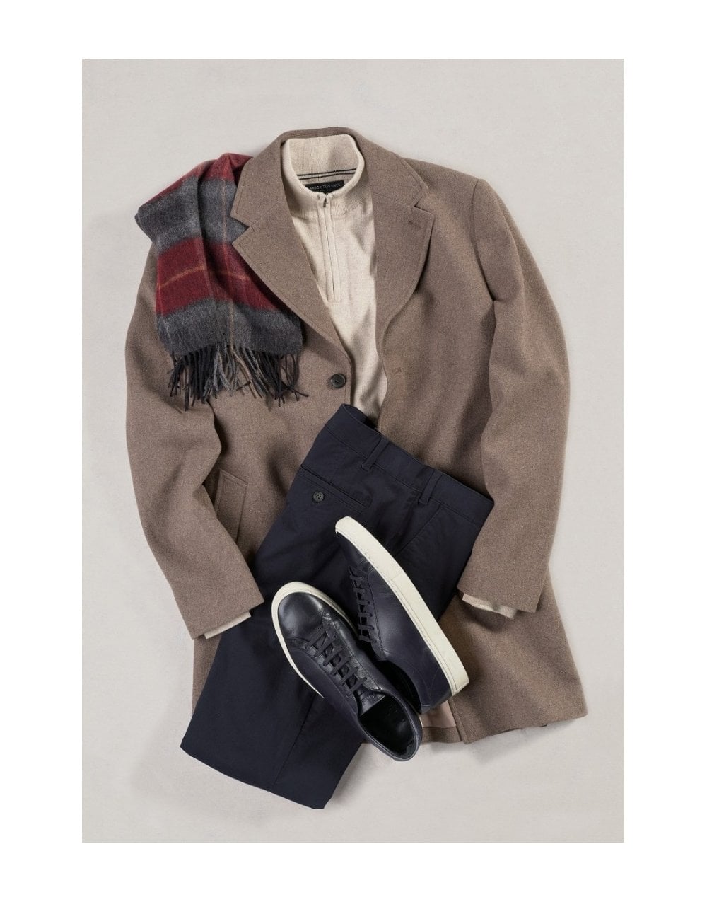 Young Ideas/Henmores - Hutchinson Wool Blend Overcoat - Camel - 40