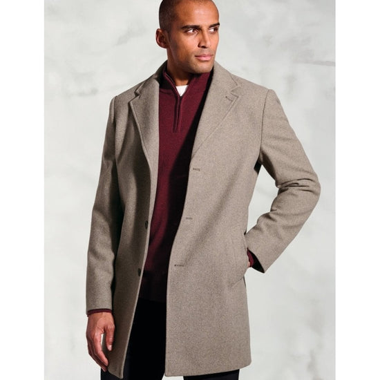 Young Ideas/Henmores - Hutchinson Wool Blend Overcoat - Camel - 40
