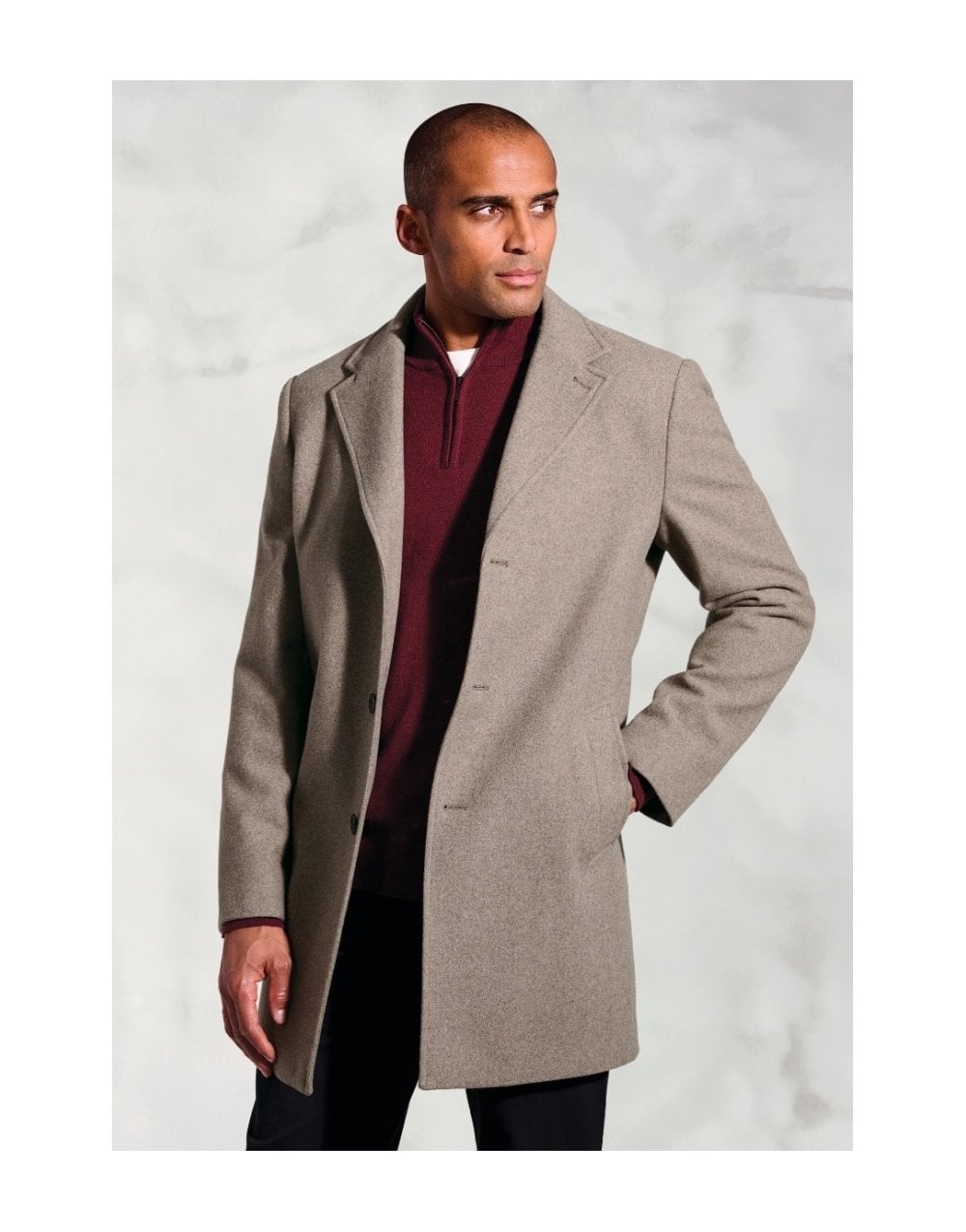 Young Ideas/Henmores - Hutchinson Wool Blend Overcoat - Camel - 40
