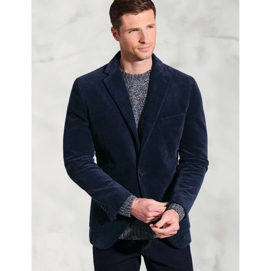 Young Ideas/Henmores - Kenny Corduroy Tailored Fit - Navy - 40