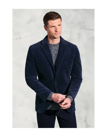 Young Ideas/Henmores - Kenny Corduroy Tailored Fit - Navy - 40