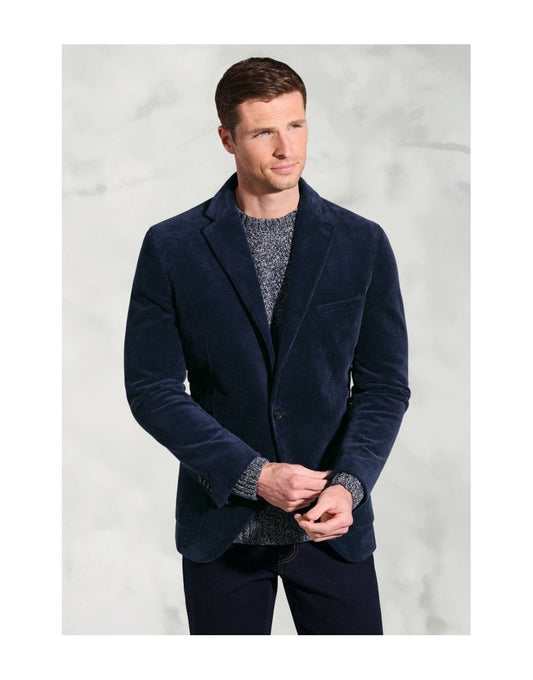 Young Ideas/Henmores - Kenny Corduroy Tailored Fit - Navy - 40