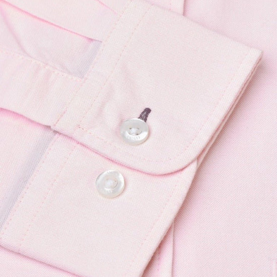 Young Ideas & Henmores -LS Cotton Button Down Shirt -pink -M