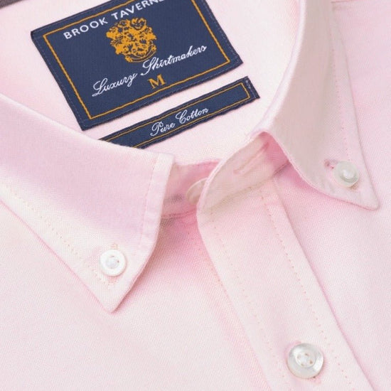 Young Ideas & Henmores -LS Cotton Button Down Shirt -pink -M