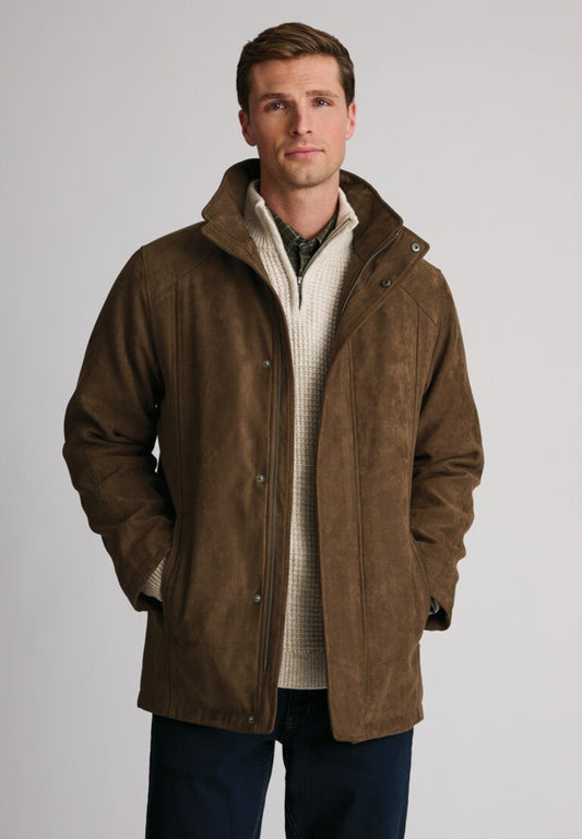 Young Ideas & Henmores -Niven Moleskin Touch Jacket -Tobacco -S