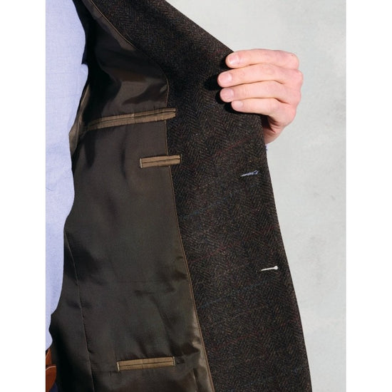 Young Ideas/Henmores - Phelbs Tweed Blazer Classic Fit - Mole Check - 40