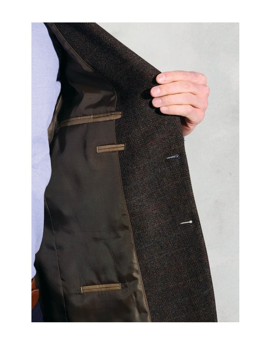 Young Ideas/Henmores - Phelbs Tweed Blazer Classic Fit - Mole Check - 40