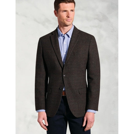 Young Ideas/Henmores - Phelbs Tweed Blazer Classic Fit - Mole Check - 40