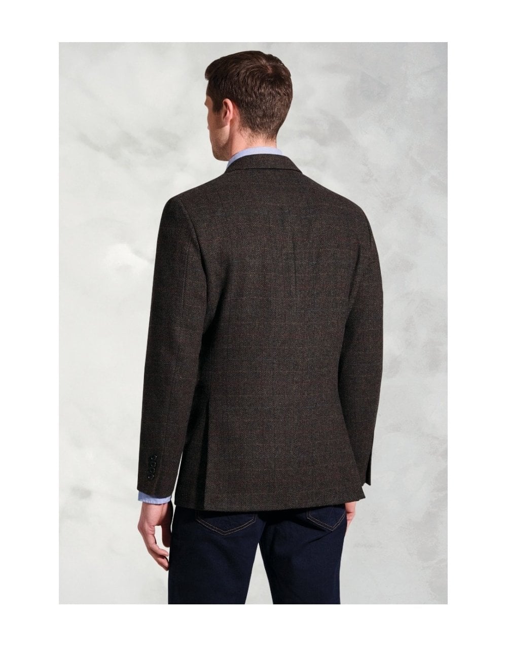Young Ideas/Henmores - Phelbs Tweed Blazer Classic Fit - Mole Check - 40