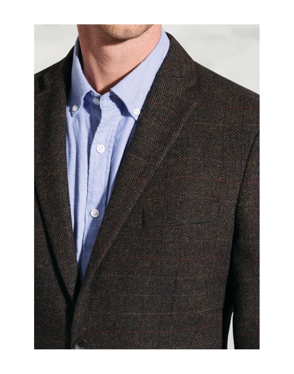 Young Ideas/Henmores - Phelbs Tweed Blazer Classic Fit - Mole Check - 40
