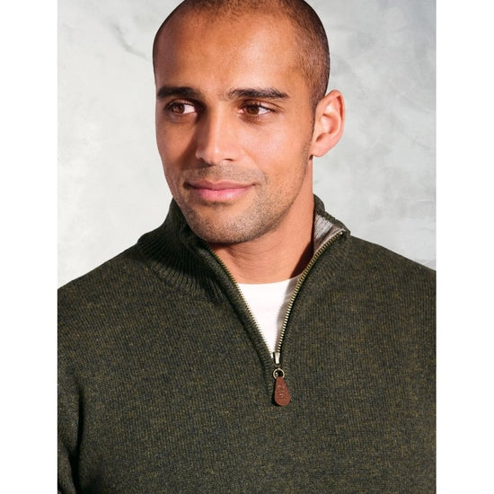 Young Ideas/Henmores - Rutherford 1/4 Zip Jumper - Denim - M