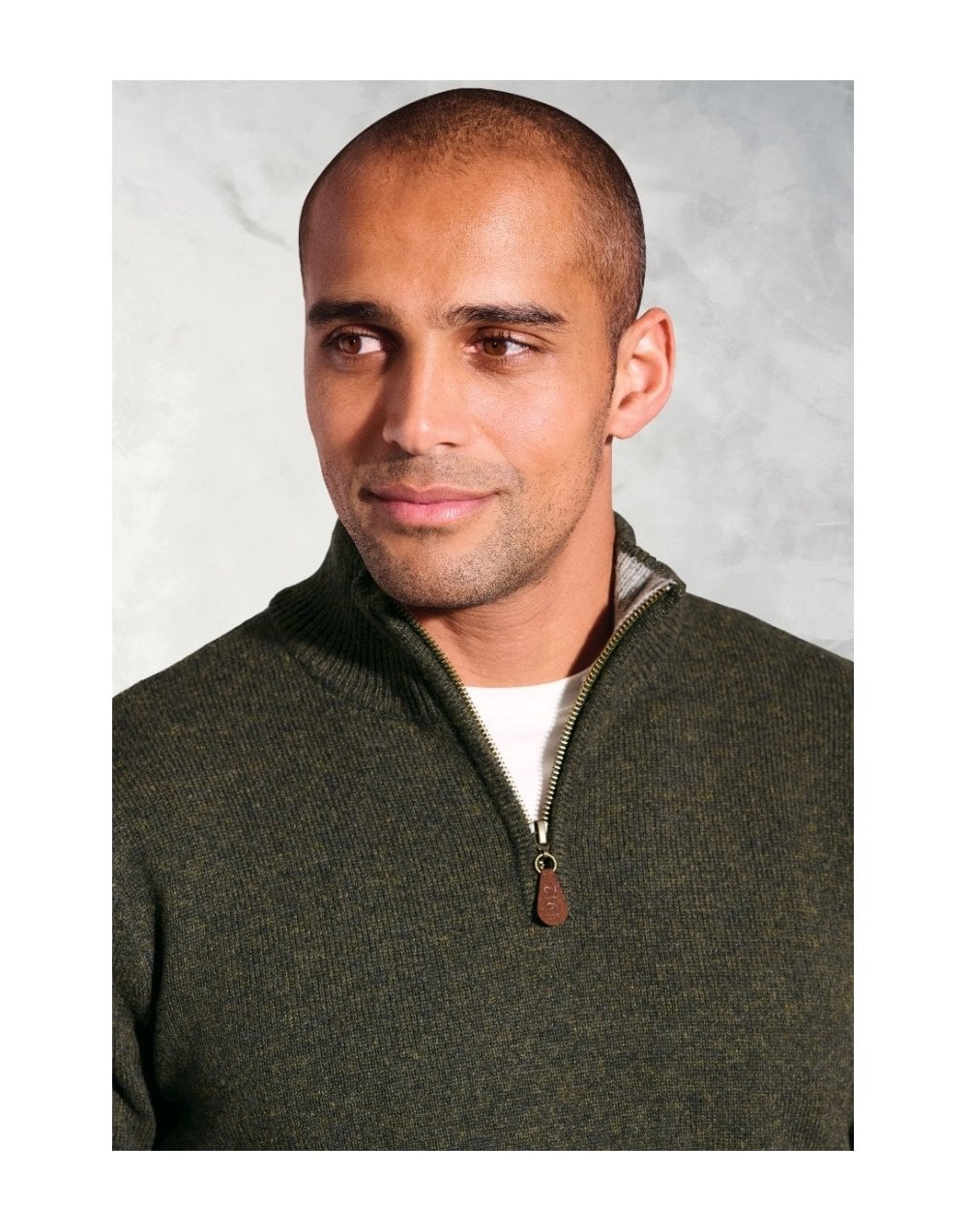 Young Ideas/Henmores - Rutherford 1/4 Zip Jumper - Denim - M