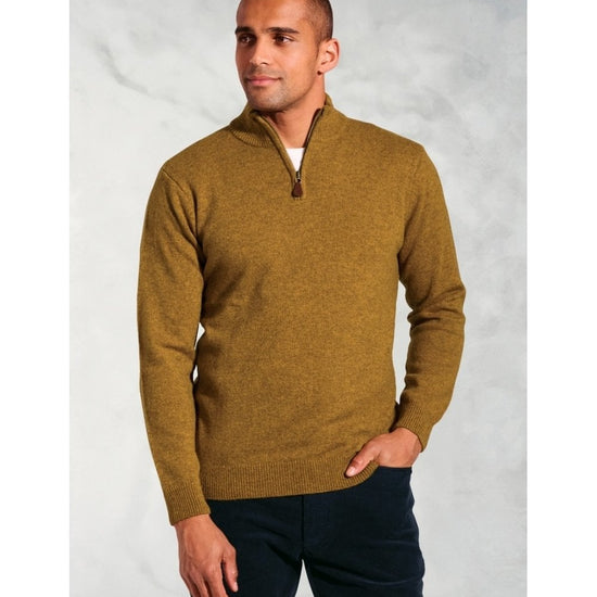 Young Ideas/Henmores - Rutherford 1/4 Zip Jumper - Denim - M