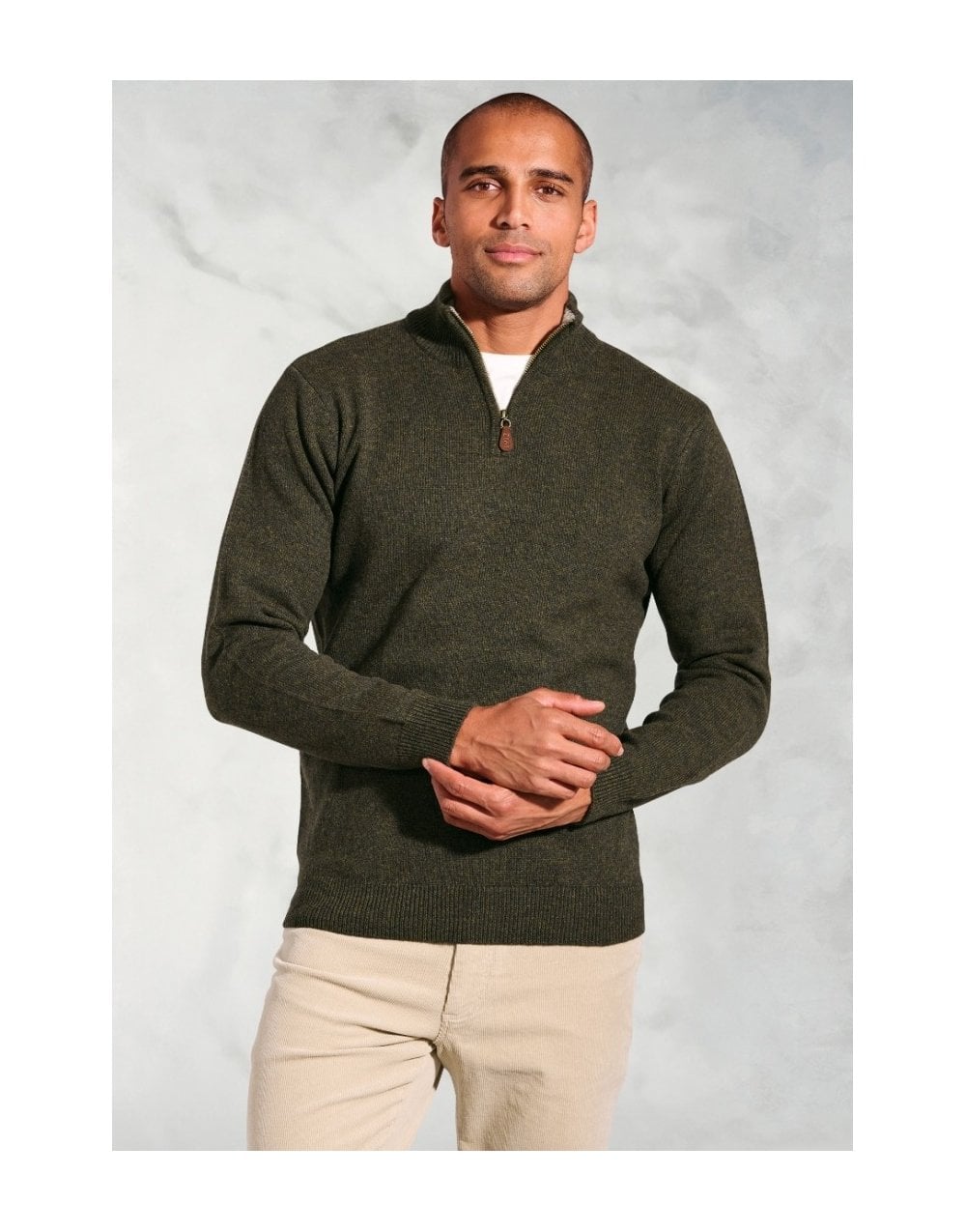 Young Ideas/Henmores - Rutherford 1/4 Zip Jumper - Denim - M