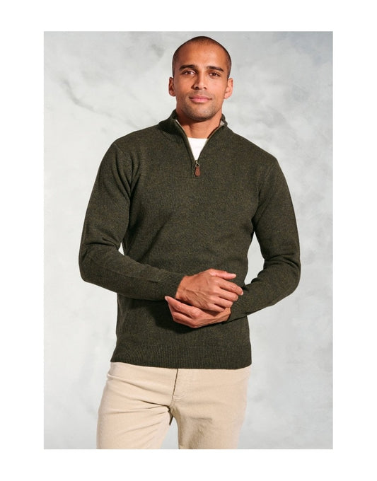 Young Ideas/Henmores - Rutherford 1/4 Zip Jumper - Denim - M