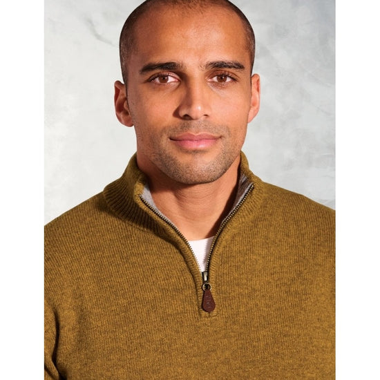 Young Ideas/Henmores - Rutherford 1/4 Zip Jumper - Denim - M