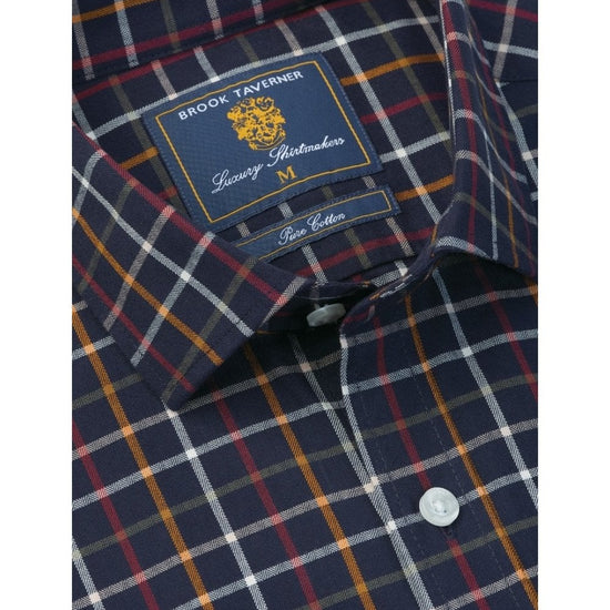 Young Ideas/Henmores - Standard Check Shirt - Navy Check - M