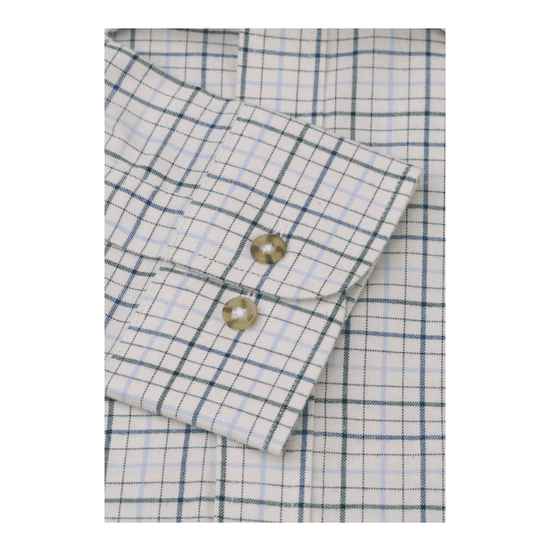 Young Ideas/Henmores - Tattersall Classic Fit Check Shirt - Navy Check - M