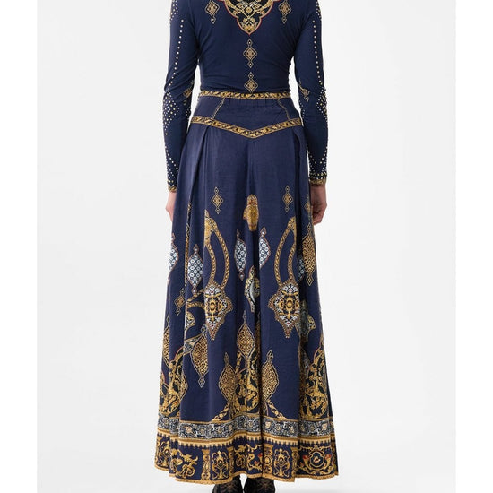 Young Ideas/Henmores - Imperial Gate Jersey Turtleneck - Navy Gold - XS