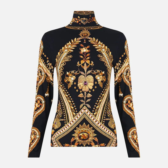 Young Ideas & Henmores - Taurus Rising Jersey Turtleneck - Black/Gold - S