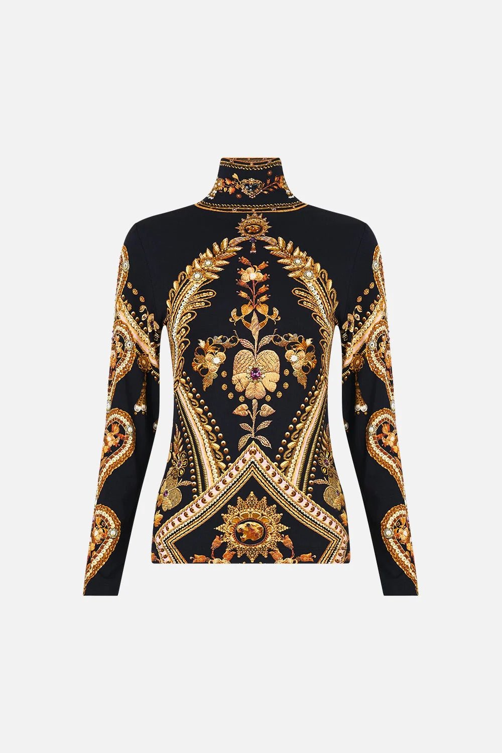 Young Ideas & Henmores - Taurus Rising Jersey Turtleneck - Black/Gold - S