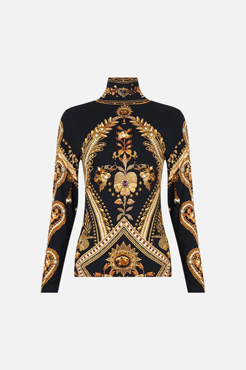 Young Ideas & Henmores - Taurus Rising Jersey Turtleneck - Black/Gold - S