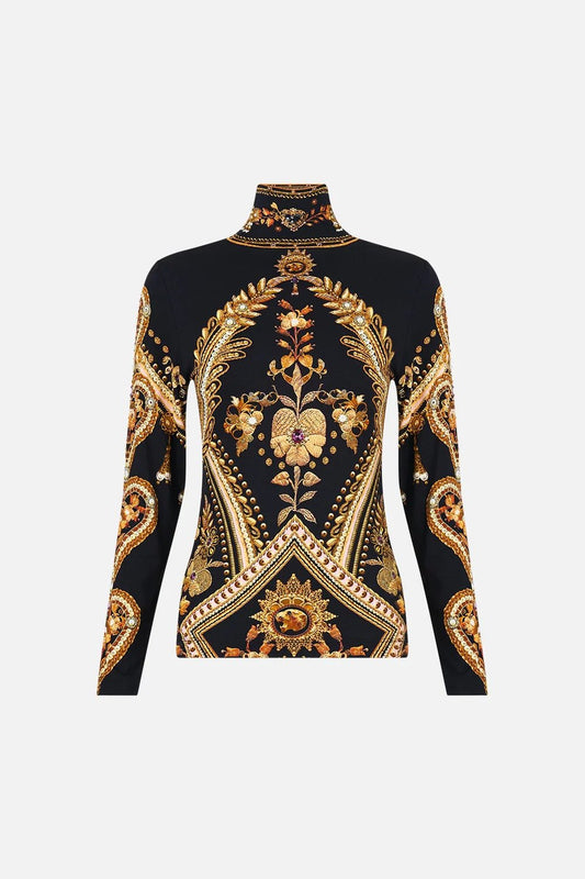 Young Ideas & Henmores - Taurus Rising Jersey Turtleneck - Black/Gold - S
