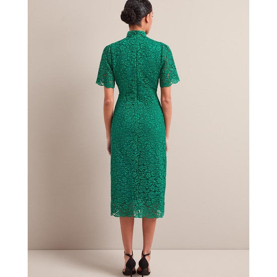 Young Ideas/Henmores - Jessica Lace Midi Dress - Emerald Green - 8