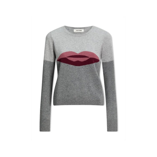 Young Ideas/Henmores - Lainey Cashmere Lips Jumper - Cream - XS