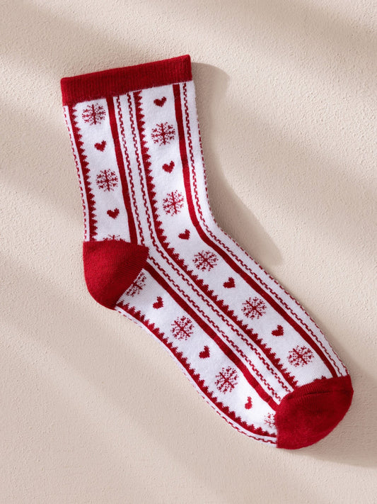 Young Ideas & Henmores -Chip Stripe Bauble Socks -Off White -OS